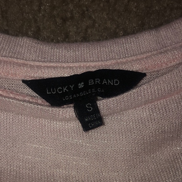 Lucky Brand Light Pink Cold Shoulder Long Sleeve - Picture 3 of 3